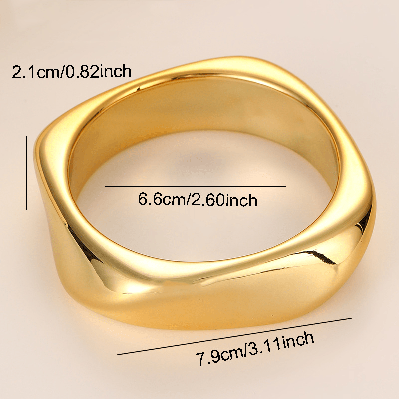 4pcs Set of Simple Gradient Translucent Resin Bangles